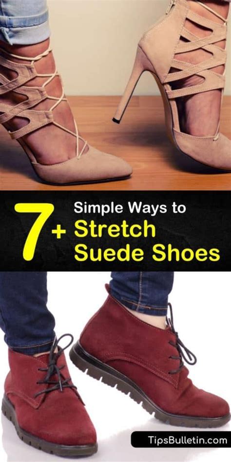 fake suede shoes stretch|stretching suede boots at home.